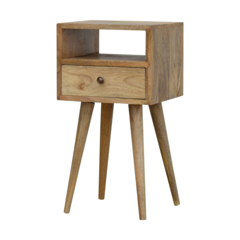 30cm W Solid Wood Bedside Table