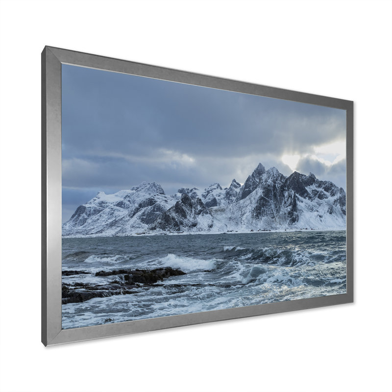 Dans le désert de l'Alaska I, H 12 po x l 20 po x P 1 po, Cadre photo argenté