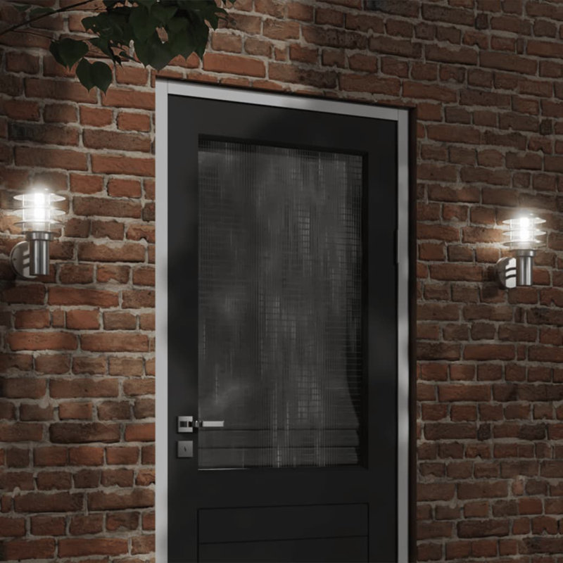 Darsy Plug-in 1 Light Outdoor Wall Light, Silver
