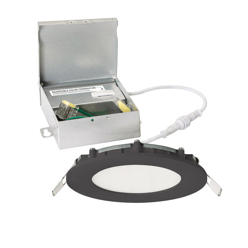 Tuck 4'' LED Flush Mount - Black
