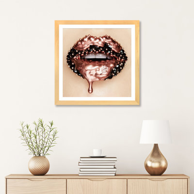 «Rose Gold Melting Carat» par Vlada Haggerty - impression d'art graphique