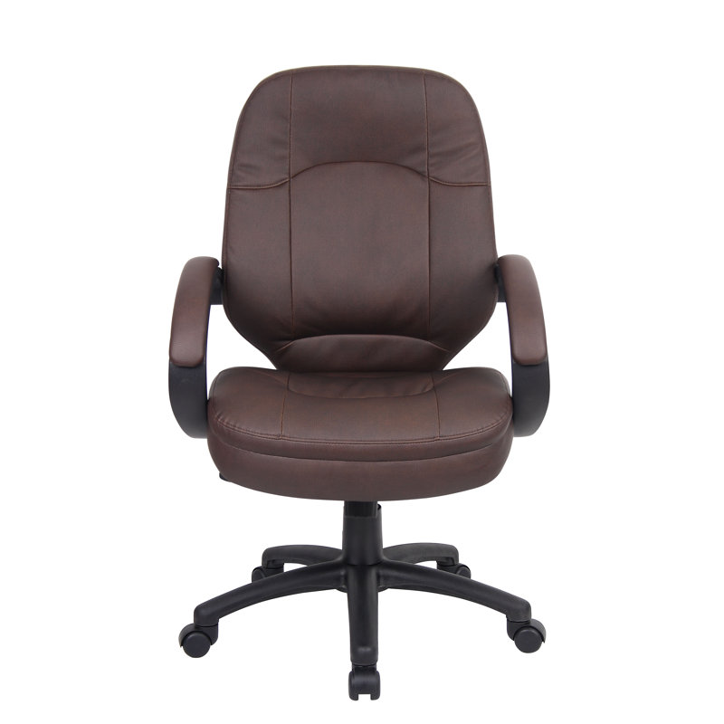 Brown LeatherPlus Ergonomic Executive Swivel Chair