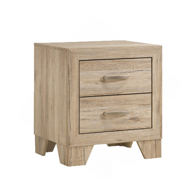 2 Drawers PB Nightstand In Natural Finish