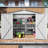 8x6 Ft, Metal Tool Shed, Side Window, Lockable Door, Waterproof, High - Durability, Modular Setup Garden Tools Storage, Sports Gear Skylight Practical And Aesthetic