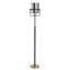 Lampe sur pied Mercer - Charité or - Abat-jour en verre plaqué argent