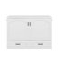 Lit escamotable double pleine grandeur avec tiroir et ensemble de prises et ports USB-318225164
