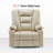 Ellamae Wide Power Recliner Lift Chair with Massage and Heat, Faux Leather-1261583422