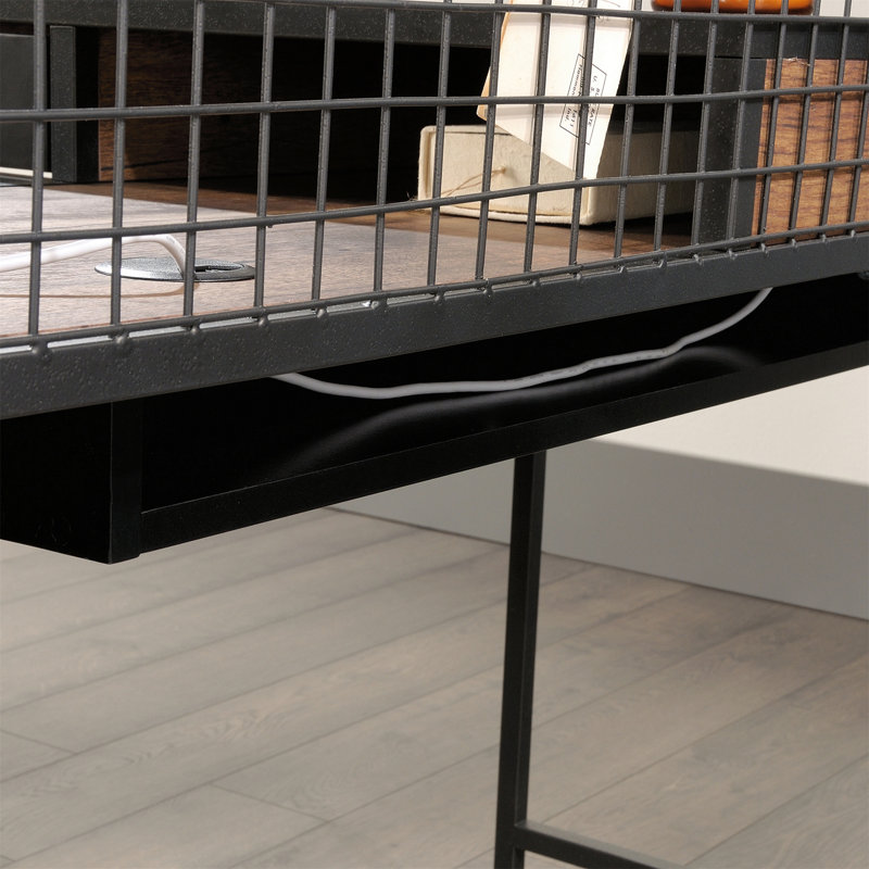 Bureau en L, finition brune