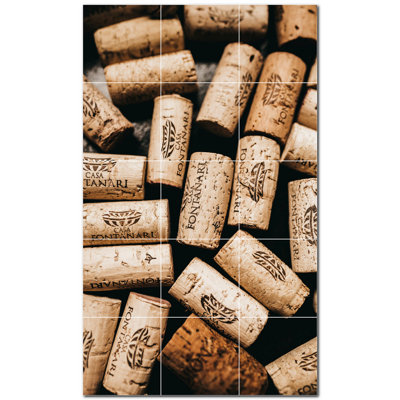 Murale en céramique satinée 6 "x 6" Wine Photo