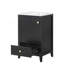 Meuble-lavabo moderne de 20 po avec porte à fermeture douce et support de rangement