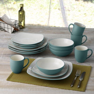 Noritake Colorwave Square Dinner Plates, 10-3/4"