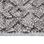 Tapis blanc tissé à la machine et tissé 2 x 8 pi