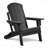 Adirondack Chair Set Black Folding Outdoor Of 2 And Table Set Hdpe All-Weather Folding Fire Pit Chair Ergonomic Design Patio Lawn Chair For Outside Deck Garden Backyardf Balcony-1264791694