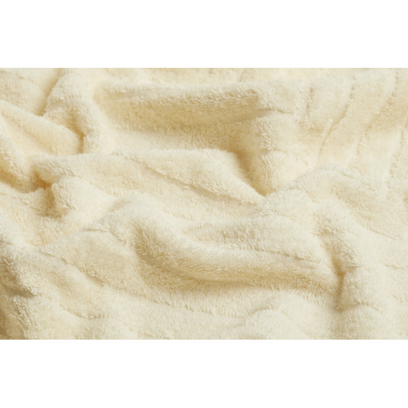 Luxury Bath Towel Set (2 Pieces), Cream, Hand Towel 19.7 x 35.4 inches & Bath Towel 27.6 x 55.1 inches | 100% Cotton, 12.3 oz/sq yd | Machine Washable, Low Temp Dry, Soft & Absorbent for Everyday Use