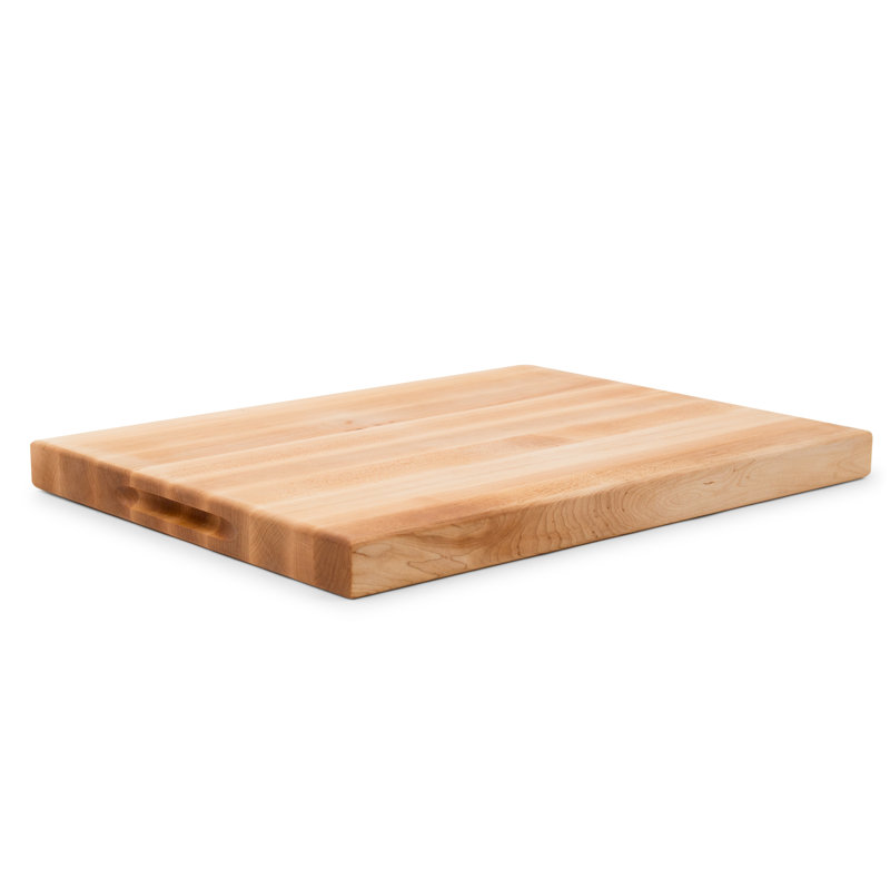 John Boos Chef's Edge Grain 1.5" Maple Cutting/Carving Board with Juice Groove, 15" H x 20" W x 1.5" D