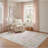 Kugler Traditional Bordered Floral Pink/ Green Printed Washable Flat Pile Area Rug-558172326