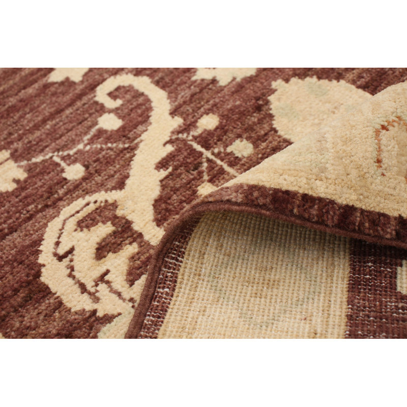 Tapis de bois one-of-kind-noué la 2010 chobi brun foncé 2 pi 8 po x 9 pi 8 po Aesa