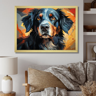 " Dog Inquisitive Canine Popart II "
