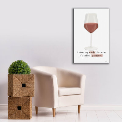  «Wine priorité» par House Fenway, art mural sur toile, 26 po x 40 po