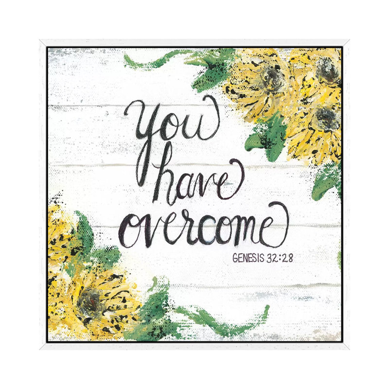 Overcome by Ashley Bradley - Print on Canvas, White Framed, 45.72 cm H x 45.72 cm W