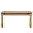 60" Farmhouse Console Table with Two-Tier Open Shelves and Solid Wood Frame, Antique Brown-115319720