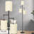 72'' Modern Style Tree-shaped Linen Shade Floor Lamp
