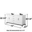 Ensemble de meuble-lavabo double 72 po avec plateau Amici-98162163-98162161