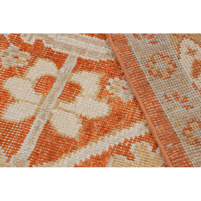 Hand Knotted Wool Geometric Area Rug