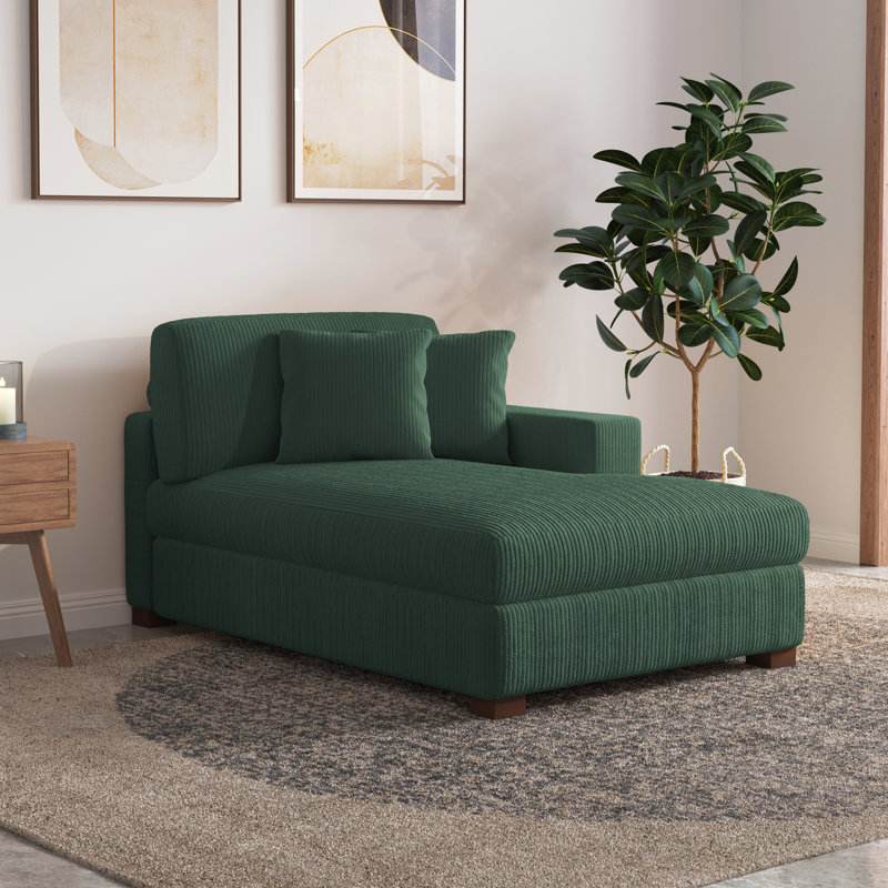 Milbrey Desborough Chaise Lounge, Right Hand Facing, Camel
