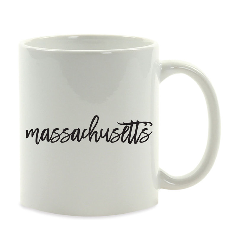 Ceramic Coffee Mug, Massachusetts