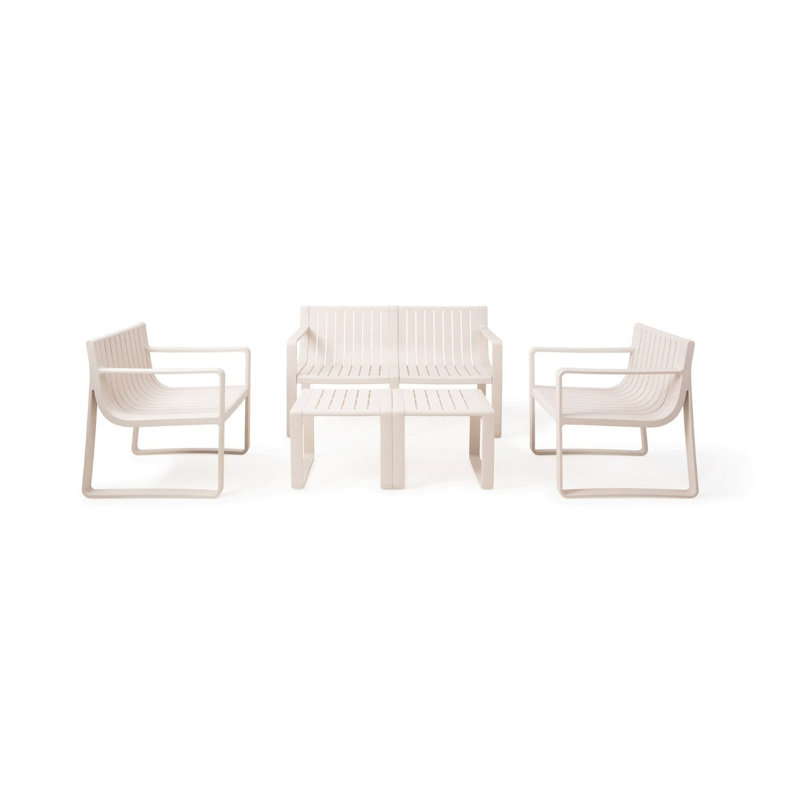 Anijha Outdoor Table Set, Brown