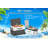Cismea 1.59 Cubic Feet Convertible Mini Fridge with Freezer