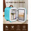 Mini réfrigérateur 4L pour chambre à coucher et soins de la peau - glacière et réchaud portable à 6 canettes, alimenté en courant alternatif / courant continu pour le camping, le dortoir, le bureau, la voiture-113753592