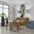 Estime Rudy Table Lamp - White Finish on Marble with Crystal Base - Hardback Shade