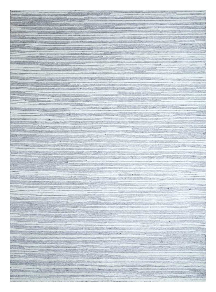 Nashia Striped Hand Crafted Hand Hooked Rectangular 240 X 300 M Grey Area Rug