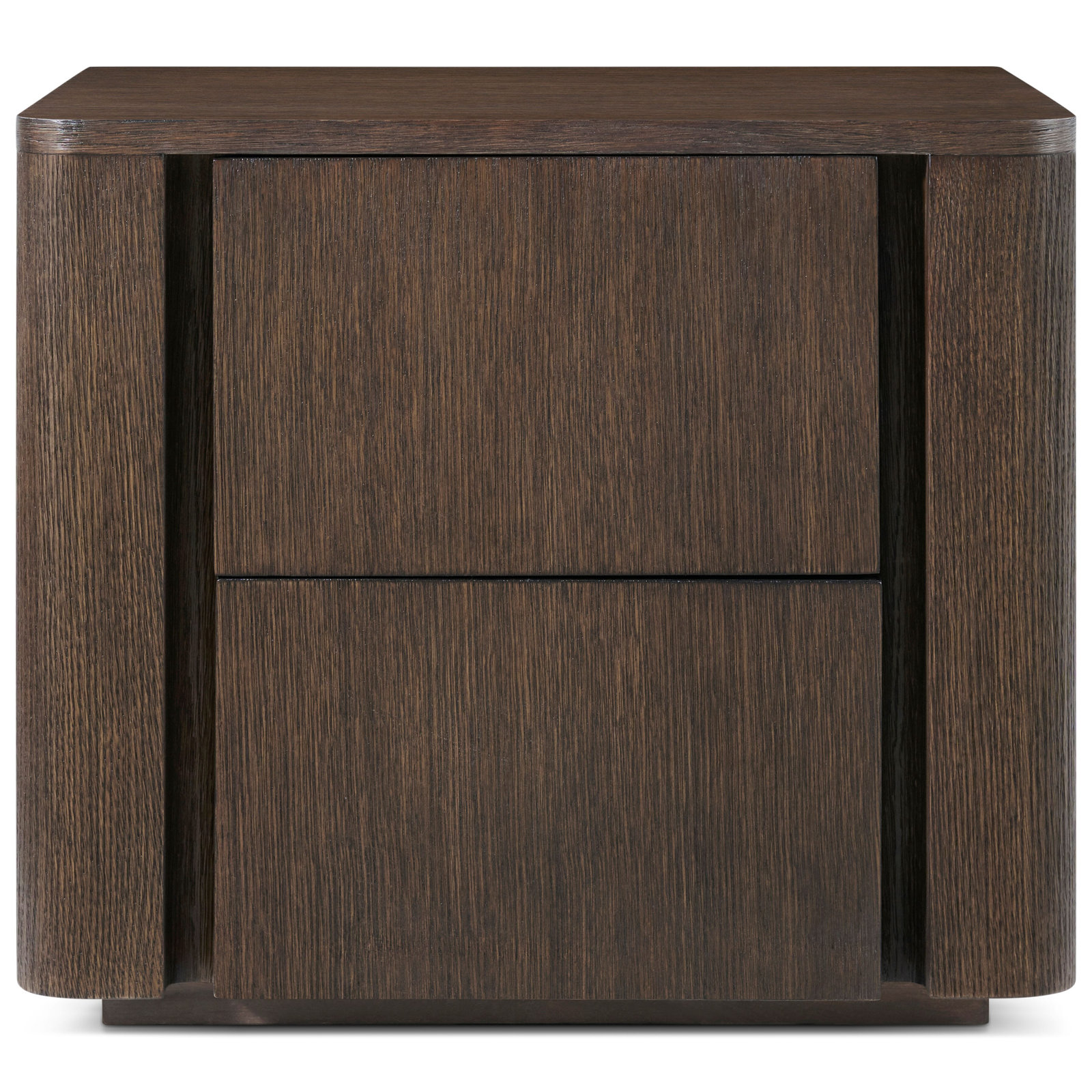 2 - Drawer Nightstand, Brown