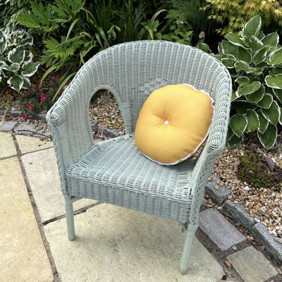 Indoor / Outdoor Grey Circular Cushion