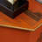 Orange Hand-Painted Accent and Buffet Cabinet