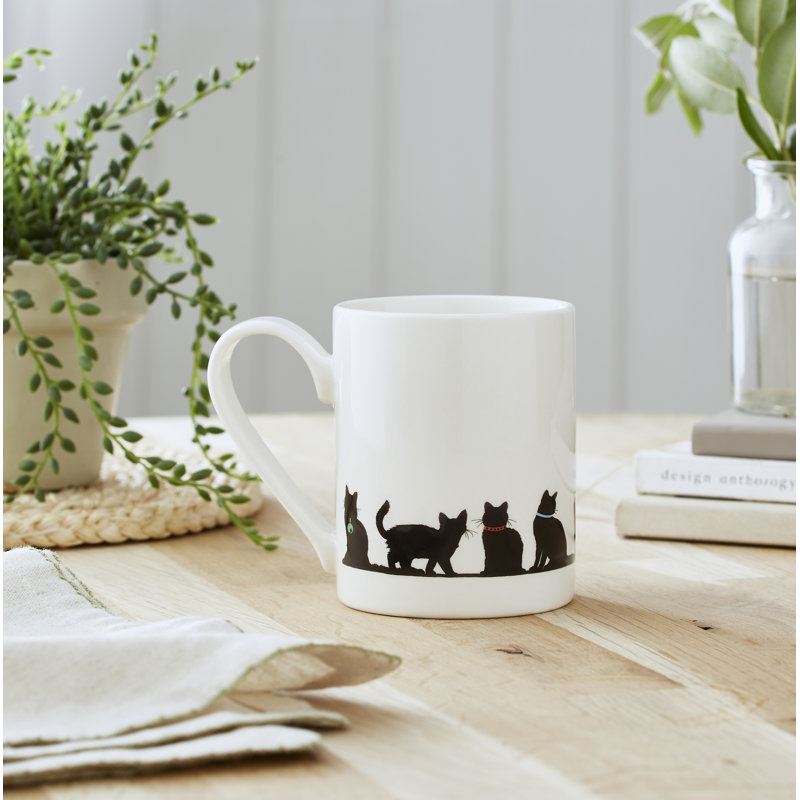 Portmeirion, Mug Meirion - Silhouette Cat Friends Tall Mug