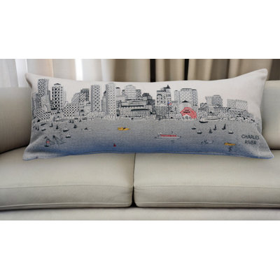  Coussin Boston Nighttime Skyline