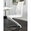 Chaises de salle à manger décorées avec base blanche en forme de Z moderne pour la pièce