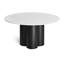 4 Quarter Round Marble Dining Table-1257791523-1257791548