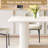62.99" Modern Rectangle Cream White Dining Table Set with 4 Chairs for Kitchen, Bar, Living Room-1663806315-1663940018