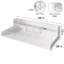 Comptoir de salle de bain blanc
