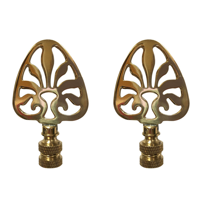 Faîteau de lampe filigree pour soleil ascendant, Laiton poli