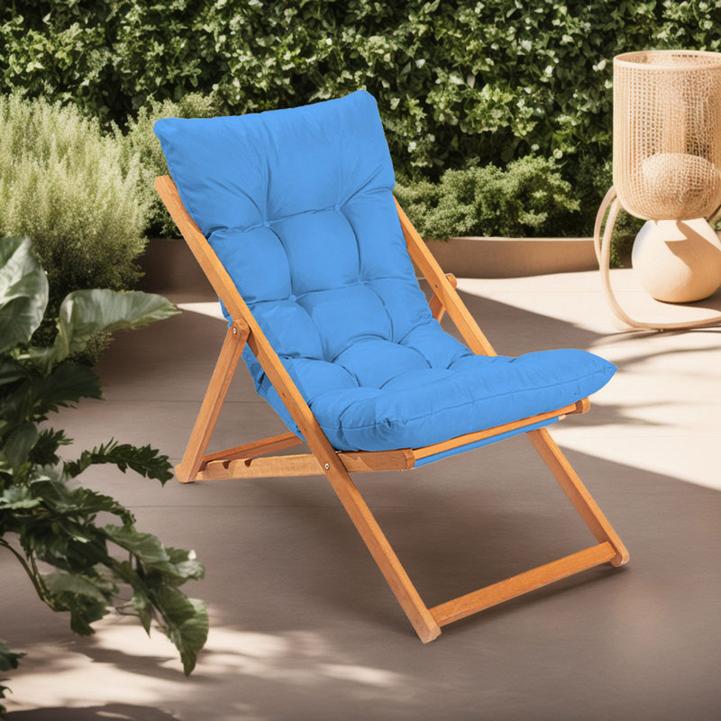 Phillippi Folding Deck Chair, Blue