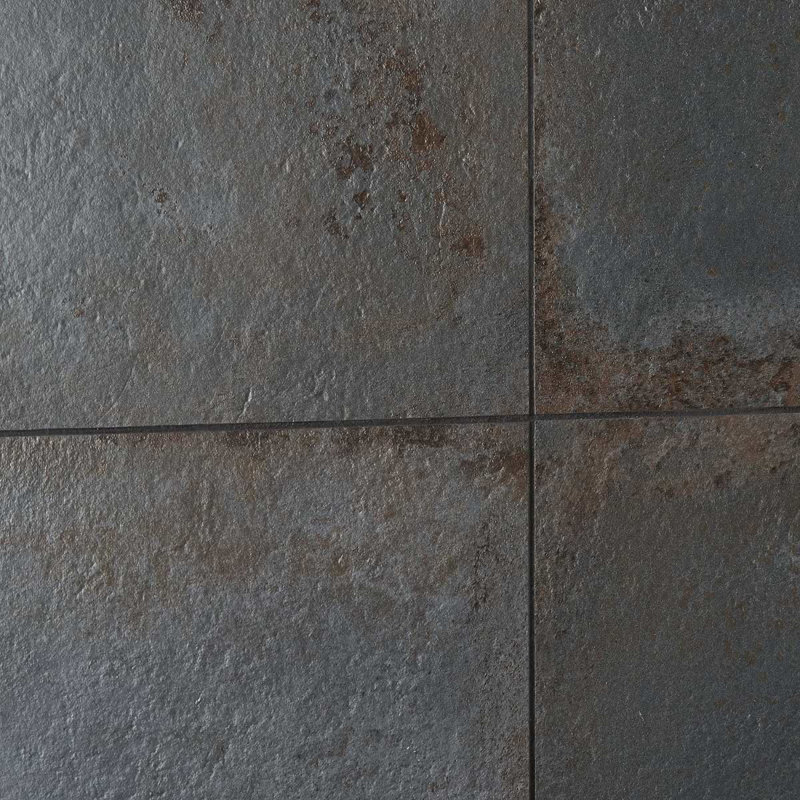 Angela Harris Flatiron 12X24 Semi-Polished Porcelain Tile, Black
