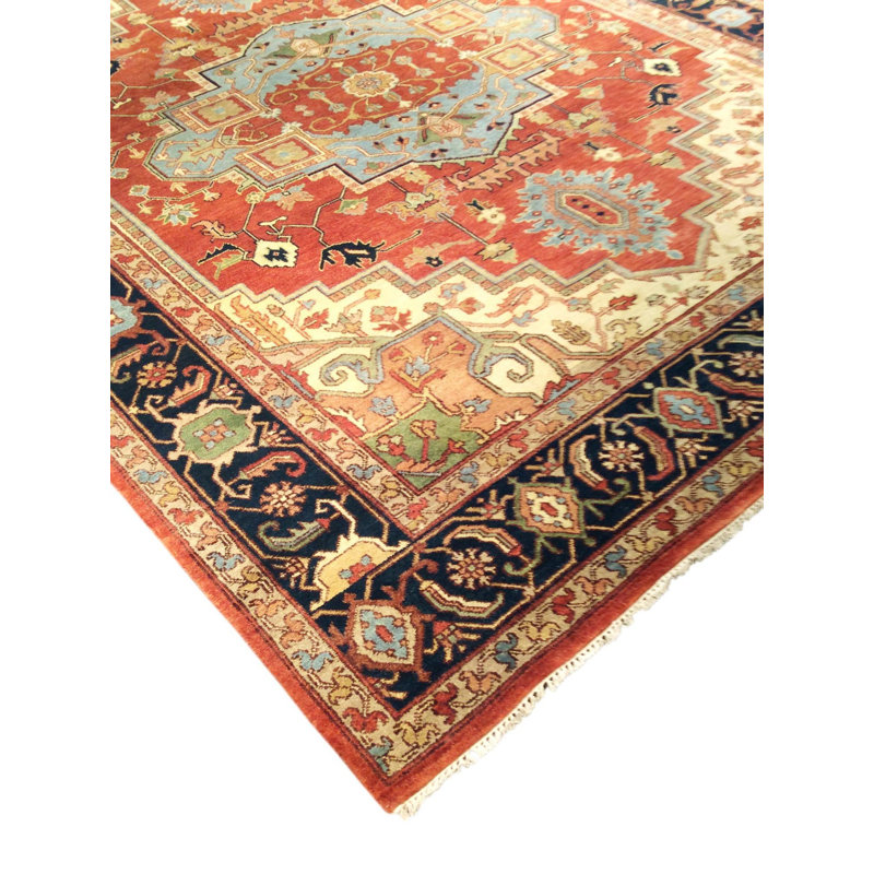 Oriental Area Rug in Rust