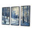«White Pine Tree In Winter Forest Panorama», ensemble de reproductions d'art mural paysage d'hiver-107200610-107200613