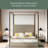 Wyndham Upholstered Canopy Bed-689103651-681049978